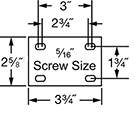 Image of Specification. Front orientation. Contains Annotated. Casters. Cardinal Casters with Polyurethane Wheels.