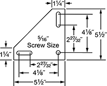 Image of Specification. Front orientation. Contains Annotated. Casters. Corner-Mount Casters with Phenolic Wheels.