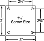 Image of Specification. Front orientation. Contains Annotated. Casters. Low-Profile Casters with Phenolic Wheels.