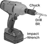 Image of System. Front orientation. Contains Annotated, MultipleImages. Drill Bits. Impact Wrench High-Speed Steel Drill Bit Sets.