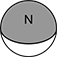 Image of Specification. Magnetized Through Thickness. Front orientation. Contains Annotated. Magnets. Neodymium Ball Magnets.