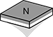 Image of Specification. Adhesive on South Pole. Front orientation. Contains Annotated. Magnets. Neodymium Rectangle Magnets, Magnets With Adhesive Back, South Pole.