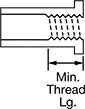 Image of Attribute. Partially Threaded. Front orientation. Contains Annotated. Partially Threaded. Press-Fit Threaded Standoffs.