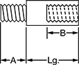 Image of Attribute. Front orientation. Contains Annotated. Standoffs. Sanitary Male-Female Threaded Standoffs.