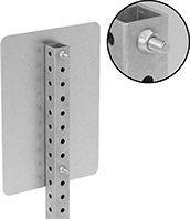 Image of ProductInUse. Back orientation. Contains Inset. Tamper-Resistant Nuts. Breakaway.