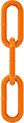 Image of Product. Front orientation. Orange. High-Visibility Chain.