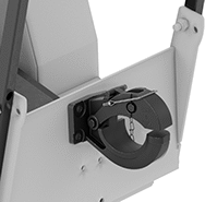 Image of ProductInUse. Back orientation. ZoomedIn view. Drawbar Couplers.