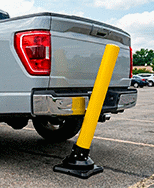 Image of ProductInUse. Front orientation. Bollards. Bounce-Back Bollards.
