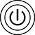 Image of Specification. Front orientation. Power Symbol. Sanitary Finger-Touch Switches.