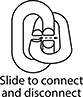 Image of Product. Front orientation. Contains Annotated. Quick Links. Quick-Disconnect Links.
