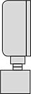 Image of Specification. Bottom Connection with Guard. Front orientation. Guard. Vibration-Resistant Pressure Test Gauges, Phenolic Case.