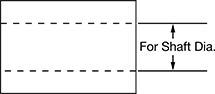 Image of Attribute. Through Bore. Side1 orientation. Contains Annotated. Through Bore. Made-to-Order Clamping Rigid Shaft Couplings .