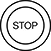 Image of Specification. Front orientation. Stop. Sanitary Finger-Touch Switches.