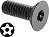 Tamper-Resistant Torx Plus Steel Flat Head Screws