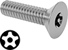 Tamper-Resistant Torx Plus Stainless Steel Flat Head Screws