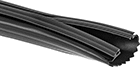 Image of Product. Front orientation. Wire Sleeving. Chemical-Resistant Interlocking Wraparound Wire Sleeving.