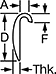 Image of Attribute. Front orientation. Contains Annotated. Aluminum Edge Trim, Style 4.