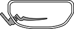 Image of Specification. Angled Mounting Location. Top orientation. Lever Arms.