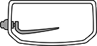 Image of Specification. Side Down Mounting Location. Top orientation. Lever Arms.