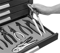 Image of ProductInUse. Front orientation. Foam. Tool-Organizing Foam.