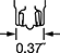 Image of Specification. Front orientation. Contains Annotated. Wedge-Base Miniature Light Bulbs, Medium Wedge Base.