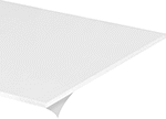 Image of Product. Front orientation. Rubber. Tear- and Abrasion-Resistant Polyurethane Rubber Sheets, Made-to-Order with Smooth Texture and Adhesive Backing.