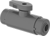 On/Off Valves with Push-to-Connect Fittings for Chemicals