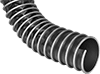 Abrasion-Resistant Duct Hose with Wear Strip for Wood Chips and Plastic Pellets