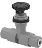 Precision Flow-Adjustment Valves with Push-to-Connect Fittings